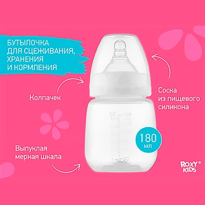 Молокоотсос электрический с бутылочкой Roxy-Kids 92261 зелёный 4
