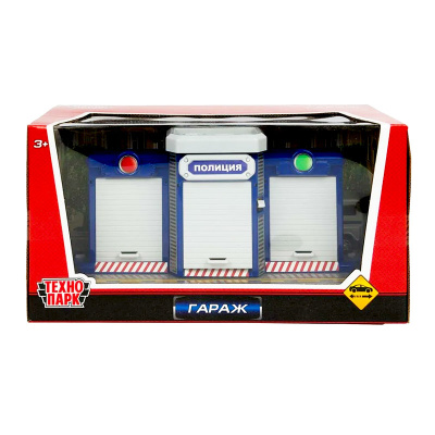 Игровой набор Гараж Полиция Технопарк GATE-24-1XCAR-POL 4