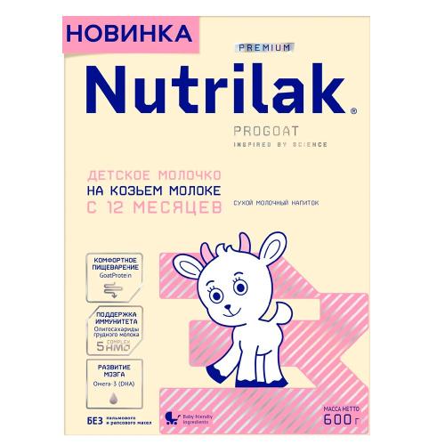 Молочко детское сухое Nutrilak Premium 3 на козьем молоке с 12 месяцев 600 грамм Nutrilak