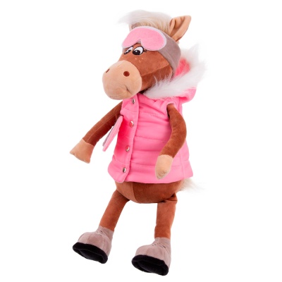 Мягкая игрушка Лошадка со сноубордом Паулина 25 см Relana RLS25002-1-25