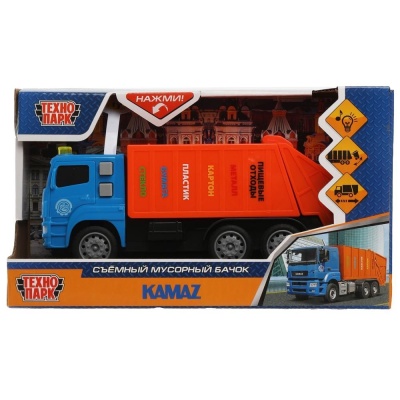 Машина Камаз Мусоровоз Технопарк KAMGARB-17PL-BUOG 1