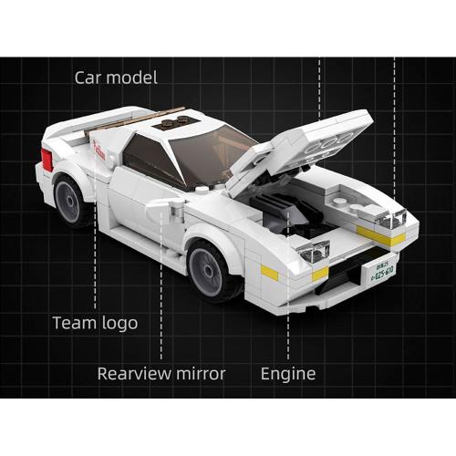 Конструктор CaDA Initial D: RX-7 Savanna 282 детали Double Eagle C55012W фото 3