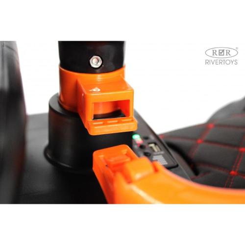 Детский электромобиль RiverToys G003GG оранжевый фото 22