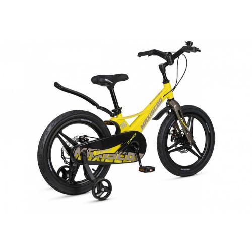 Велосипед детский Maxiscoo Space Deluxe 18 MSC-S1841D жёлтый матовый фото 4