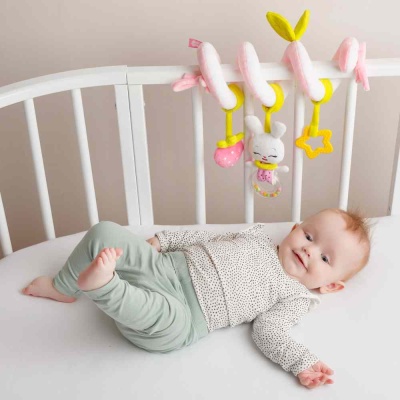 Подвесная игрушка спираль Зайка Банни Мякиши 662