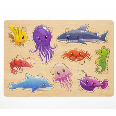 Игра развивающая деревянная Морские обитатели Десятое Королевство 00766 2