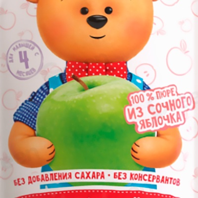 Пюре Яблоко 180 г с 4 месяцев Bambolina 2