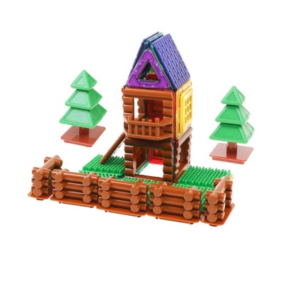 Магнитный конструктор Magic Magnetic Log house 40 деталей Наша Игрушка Y74558340 2