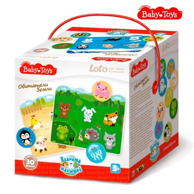 Игра Лото для самых маленьких Обитатели Земли Десятое королевство 02524