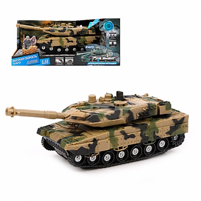 Танк инерционный свет звук Наша Игрушка 6506-4 3