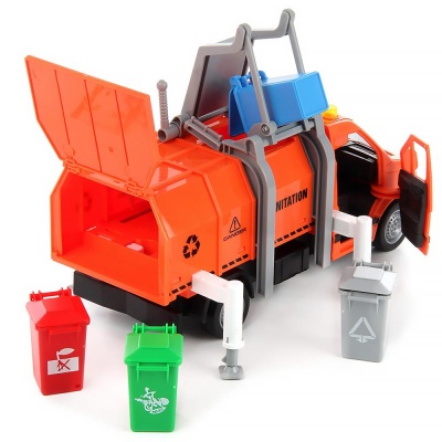 Автомобиль Мусоровоз инерционный свет звук Veld Co 118478 4