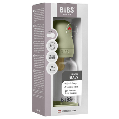 Стеклянная бутылочка для кормления Sage Bibs 5019250 4