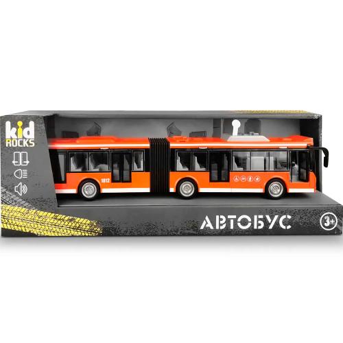 Игрушка Автобус инерционный масштаб 1:16 звук свет Kid Rocks YK-2104 фото 4