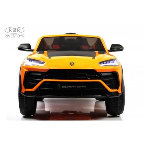 Детский электромобиль Lamborghini Urus RiverToys E777EE оранжевый фото 2