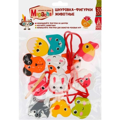 Развивающая игрушка Шнуровка Животные Mapacha 76804