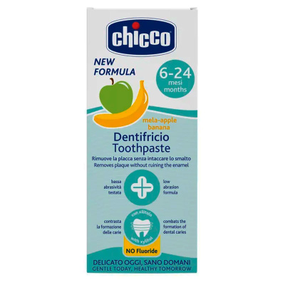 Детская зубная паста с Яблочно-бананановым вкусом Chicco 00012101000000 3