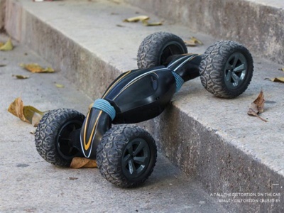 Машинка на радиоуправлении внедорожник-перевертыш красный MZ-YY2010-R