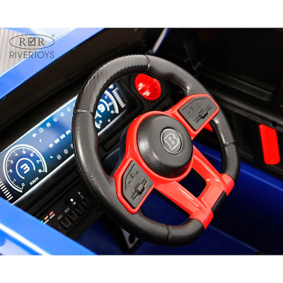 Детский электромобиль RiverToys Z777ZZ синий