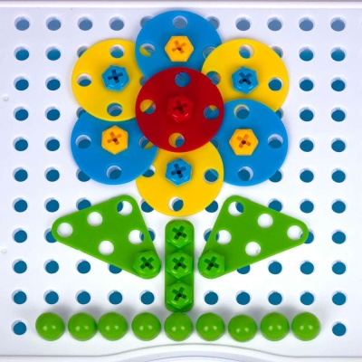 Конструктор с шуруповертом развивающий 247 деталей Brauberg 665204 4