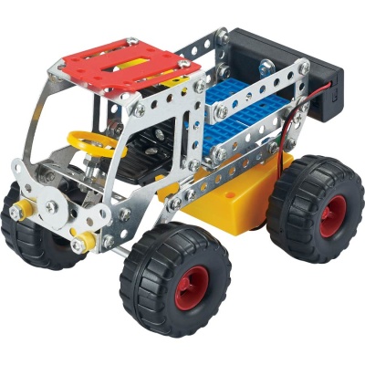 Конструктор металлический № 16 Изобретатель 183 детали на батарейках Рыжий Кот К-8418 1