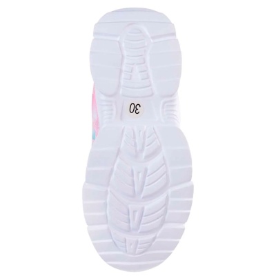 Кроссовки для девочек со светодиодами Зебра 18220-9 розовые 2