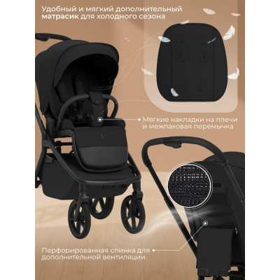 Коляска 2 в 1 Sweet Baby Orso SBL Black