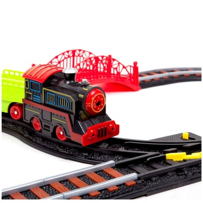 Игровой набор Паровозик с тележкой Станция Серебряный путь SW 7106 2