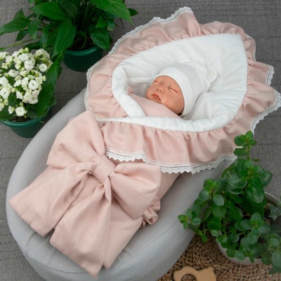 Комплект на выписку 4 предмета Новый Прованс лето KiDi 4.212(Н.Пр)-2.222/56 пудра 2