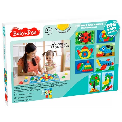 Мозаика для малышей Божья коровка 52 элемента Baby toys Десятое королевство 03577 5