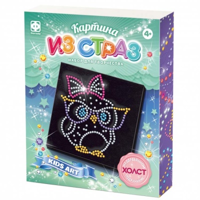 Набор для творчества Картина из страз Совушка Фантазер 257312