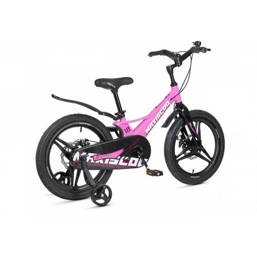 Велосипед детский Maxiscoo Space Deluxe 18 MSC-S1842D розовый матовый фото 4