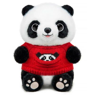 Мягкая Игрушка Панда в Красном Свитере 25 см MaxiToys 022502-25-RD 2