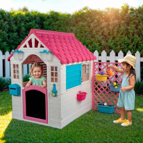 Домик игровой Garden Play house Dolu розовый фото 2