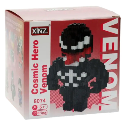 3D-конструктор Герой черный XINZ 3D8074 2