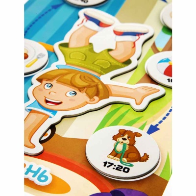 Игра развивающая Магнитные истории Учим время! Десятое Королевство 01658