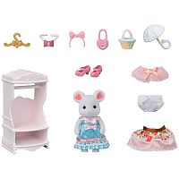 Игровой набор Sylvanian Families Зефирная мышка модница и ее гардероб Epoch 5540