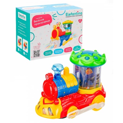 Паровозик музыкальный с аквариумом Elefantino IT107148