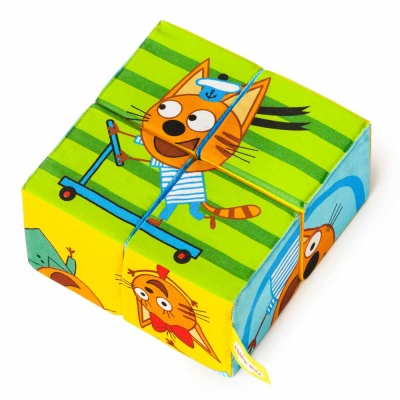 Мягкие кубики Три Кота Собери картинку Мякиши 768