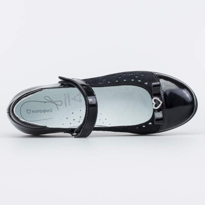 Туфли школьные Котофей 532266-24 чёрный 04