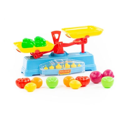 Игровой набор Весы и набор продуктов Полесье 53787-1