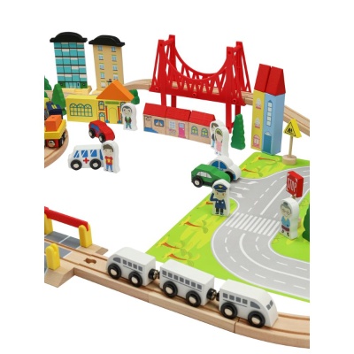 Деревянная железная дорога Рыжий Кот ИД-1223 03