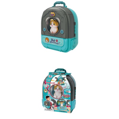 Игровой набор 2 в 1 Ветклиника в рюкзаке PlaySmart 008-998A-1 2
