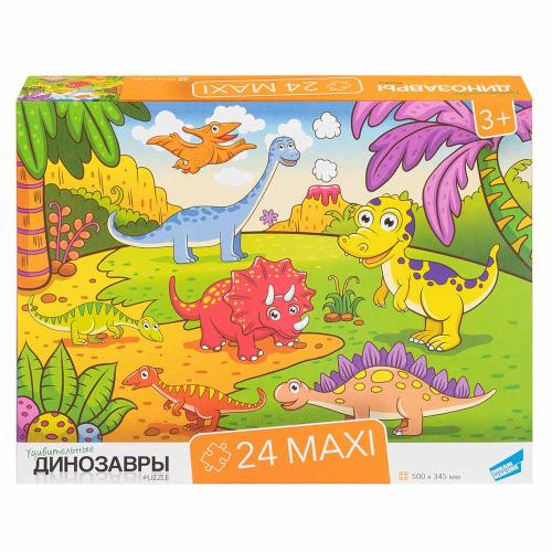 Пазл 24 MAXI Динозавры Dream Makers RI2404