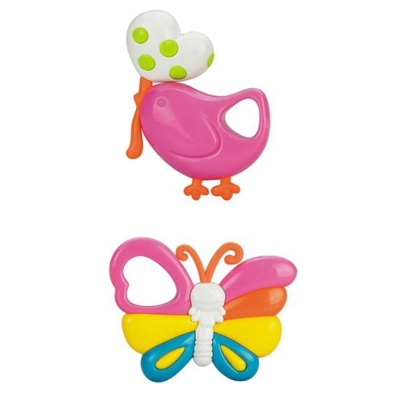 Набор погремушек Птичка и бабочка Жирафики 628913