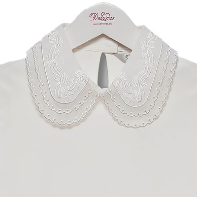 Блузка школьная для девочки Deloras Z64308S молочная 4