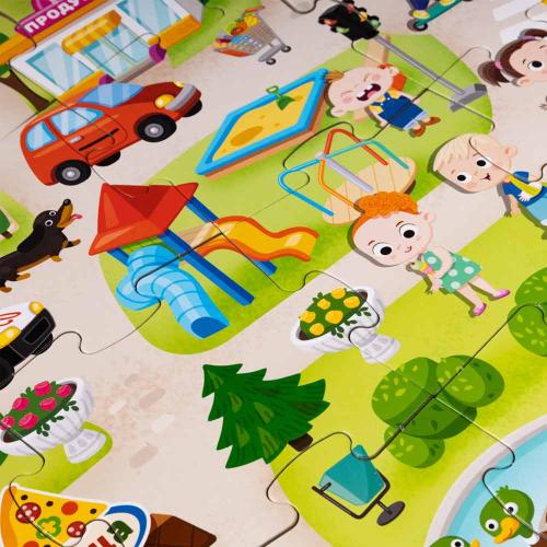 Пазлы MAXI Baby Toys В городе 20 эл Десятое Королевство 04811 фото 7