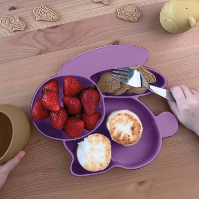 Набор Тарелка детская Зайка и стакан Наша игрушка КК2137 3