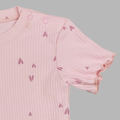 Футболка Сердечки Чуди Кидс 237125-9 розовый 02