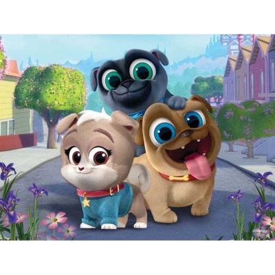 Стерео-пазл 100дет Дружные мопсы Prime 3D 13880 1