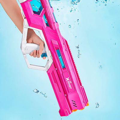 Бластер водный X-Shot Water Мега Пульс с моторчиком Zuru 118181 розовый 3